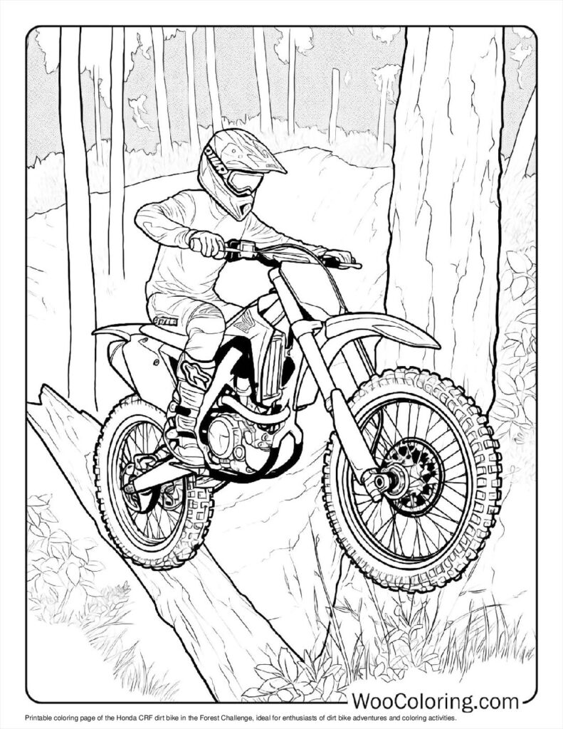100  Dirt Bike coloring pages  Free PDF To Print  - 67