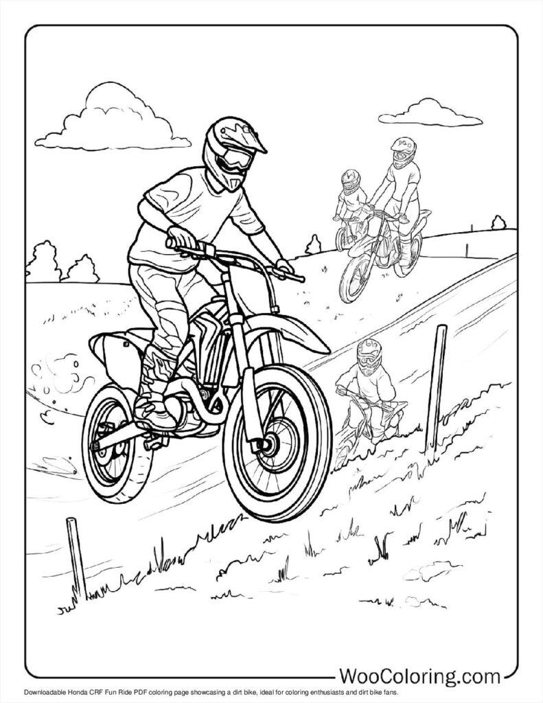 100  Dirt Bike coloring pages  Free PDF To Print  - 20