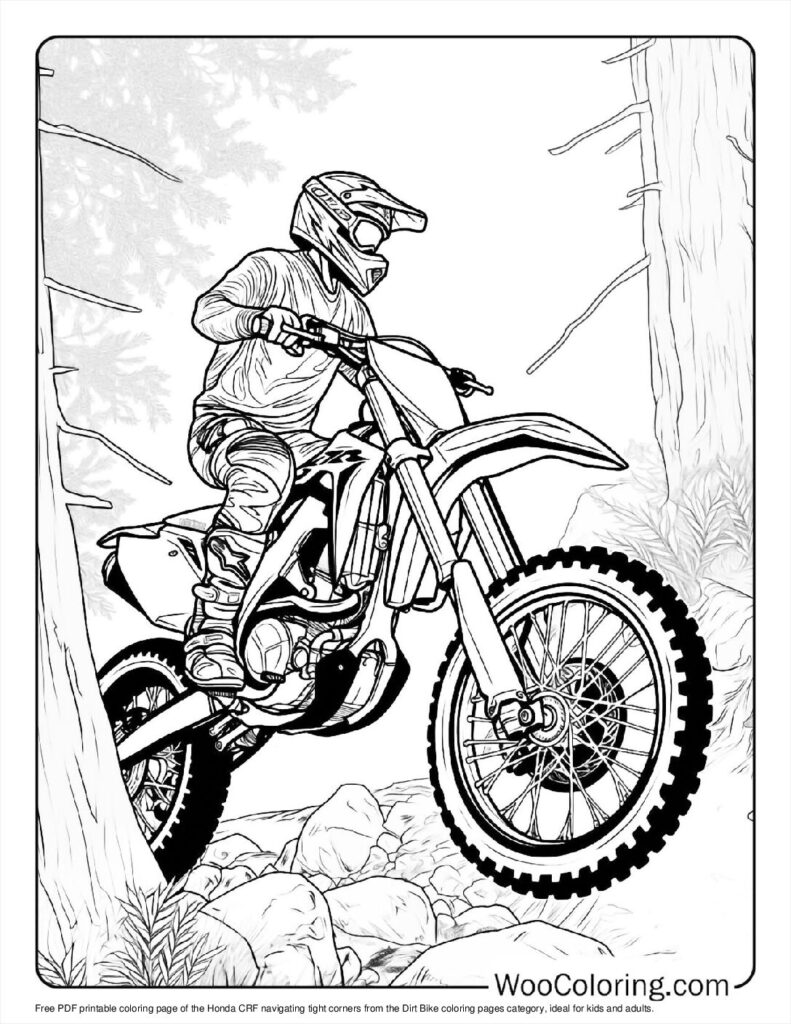 100  Dirt Bike coloring pages  Free PDF To Print  - 37