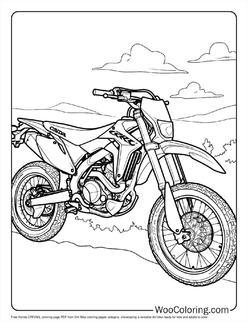100  Dirt Bike coloring pages  Free PDF To Print  - 24
