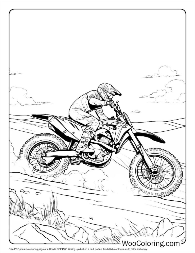 100  Dirt Bike coloring pages  Free PDF To Print  - 36