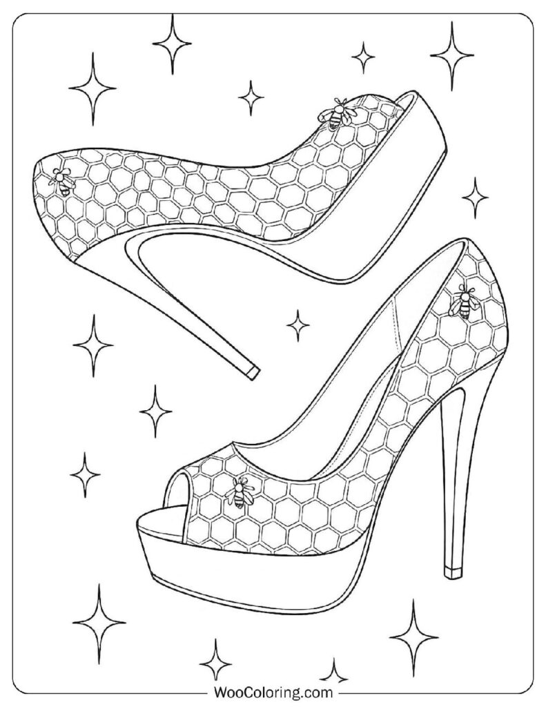 36 Shoe Coloring Pages  Free PDF To Print  - 11
