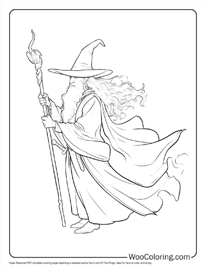 100  Lord Of The Rings coloring pages  Free PDF To Print  - 16