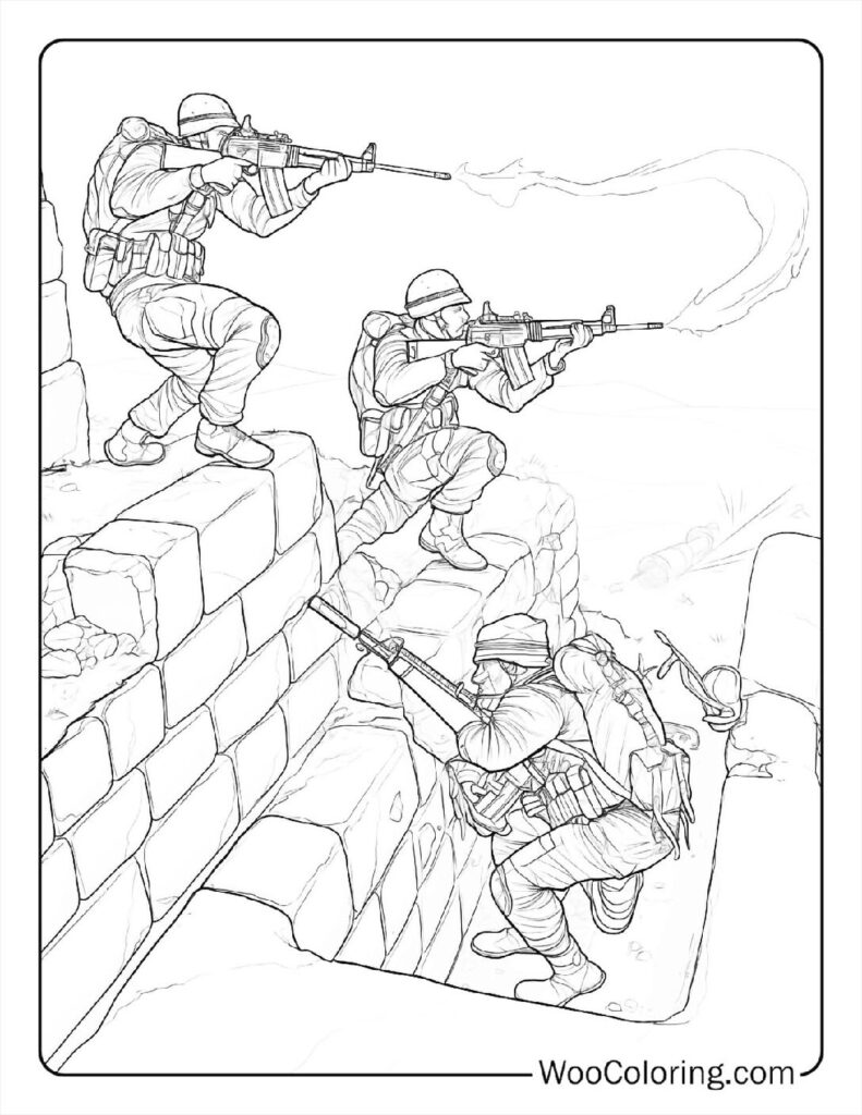 Hostile Territory Coloring Page