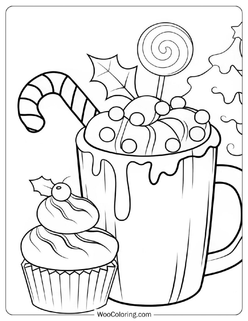 30 Hot Chocolate Coloring Pages  Free PDF To Print  - 70