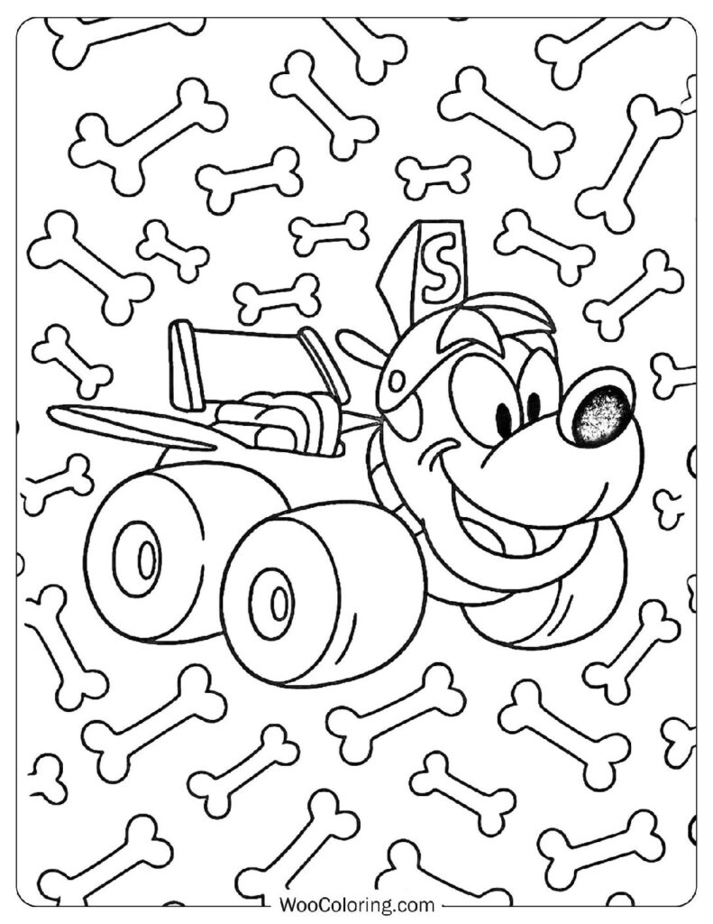 Hot Rod Dogs And Cool Car Cats Coloring Sheet For Preschoolers