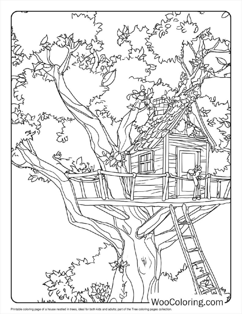 100  Tree coloring pages  Free PDF To Print  - 71