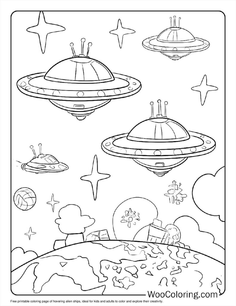 100  Alien coloring pages  Free PDF To Print  - 81