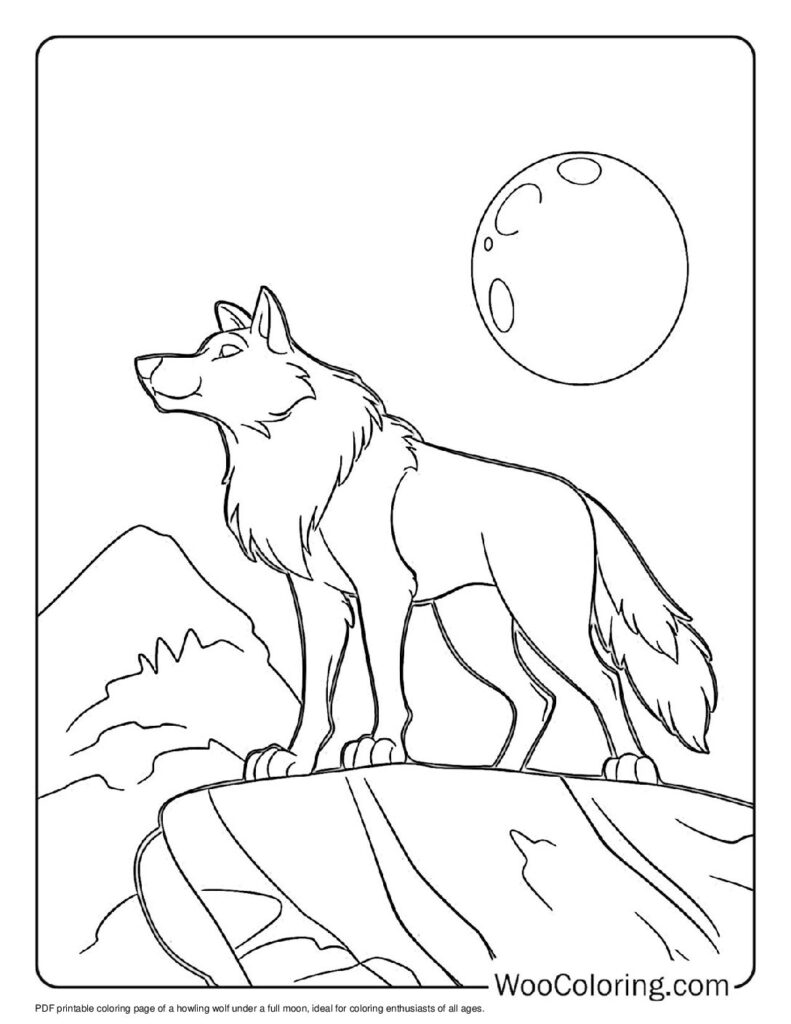 100  Wolf coloring pages  Free PDF To Print  - 33