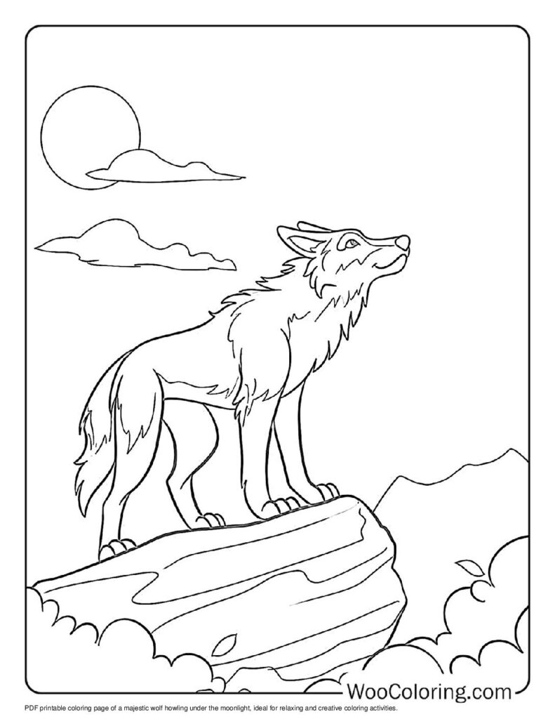 100  Wolf coloring pages  Free PDF To Print  - 85