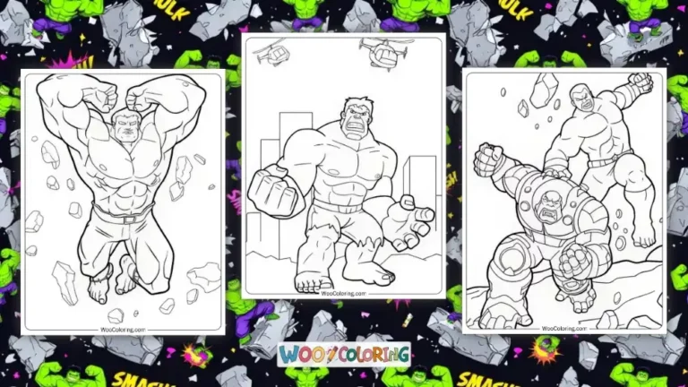 Hulk Coloring Pages Design Image