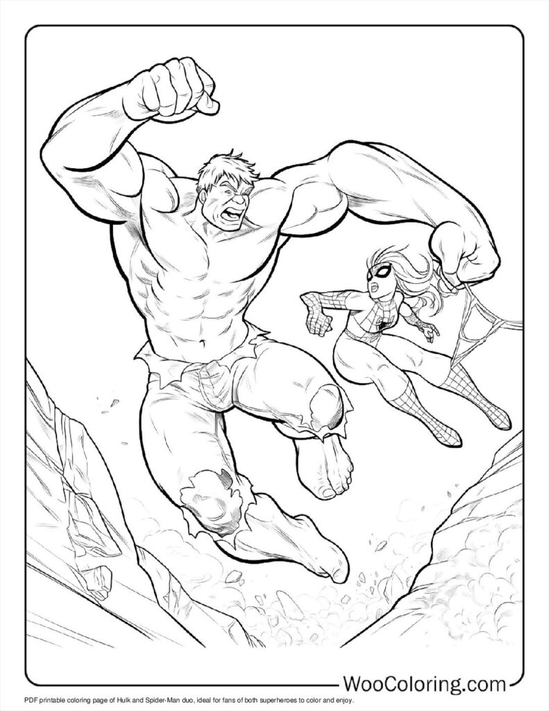 Hulk and Spider-Man Duo