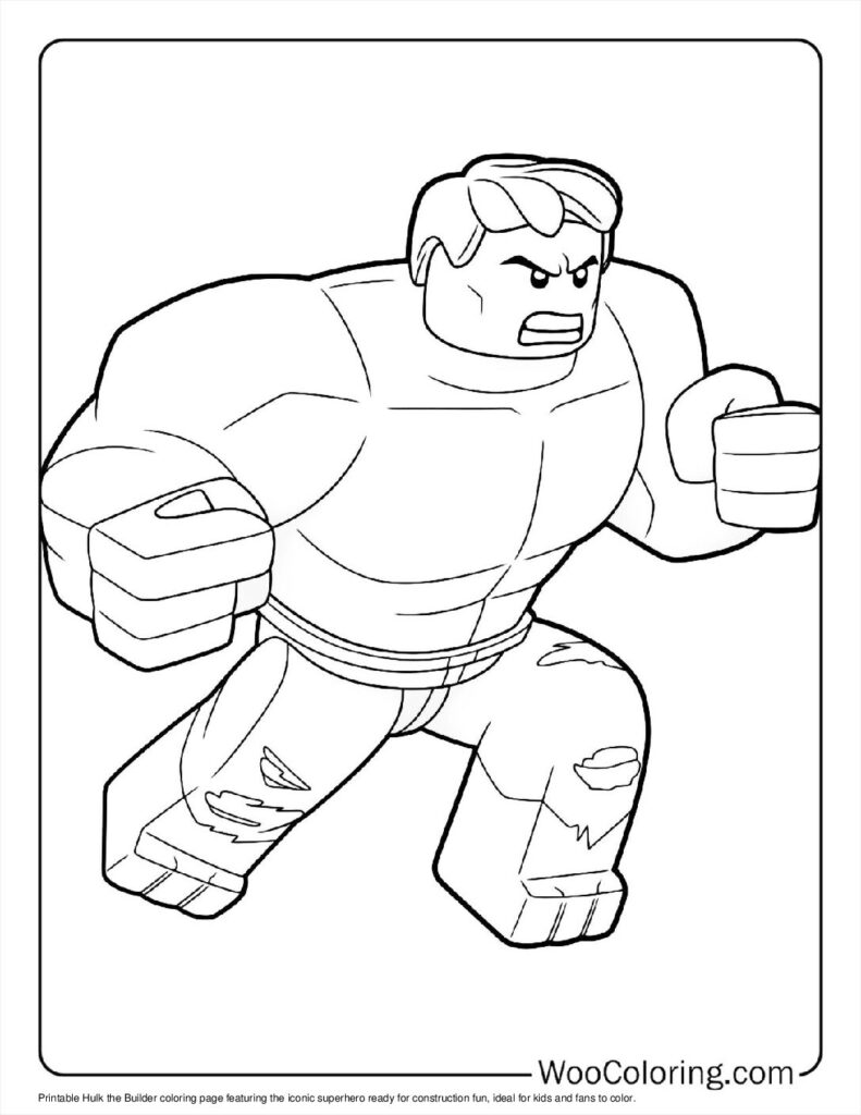 Hulk the Builder To Color