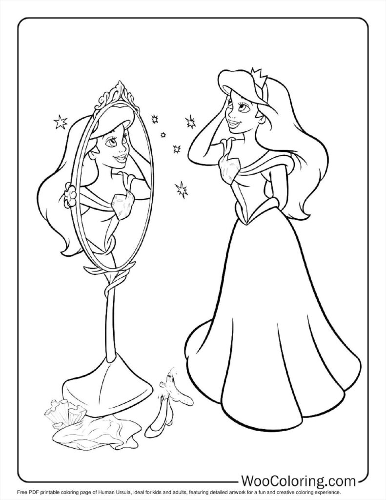 Human Ursula Coloring Sheet