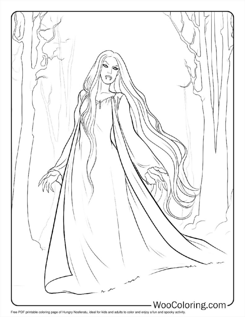 100 Vampire coloring pages Free PDF To Print - 72