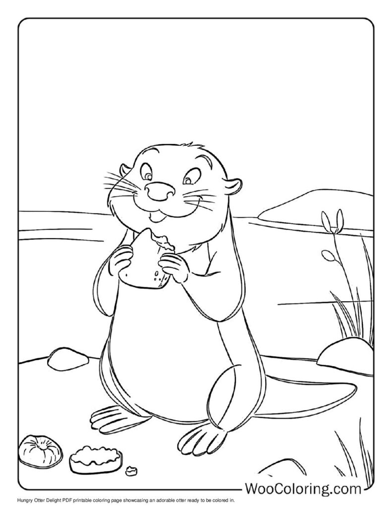 100  Otter coloring pages  Free PDF To Print  - 47