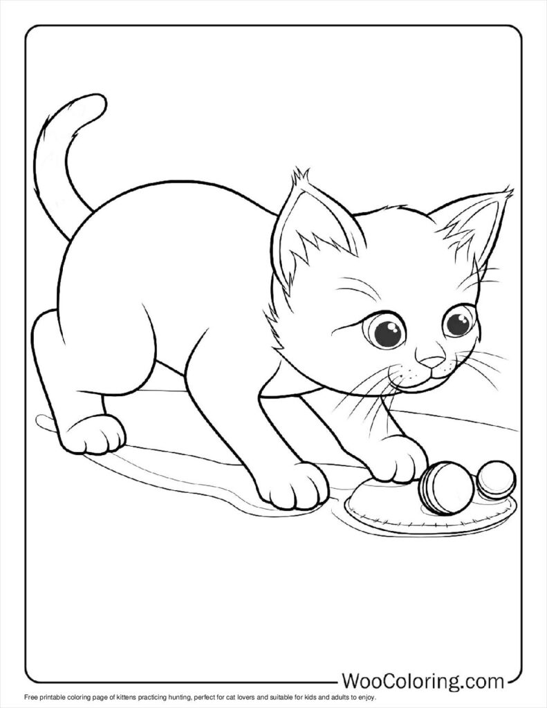 100  Kitten coloring pages  Free PDF To Print  - 91