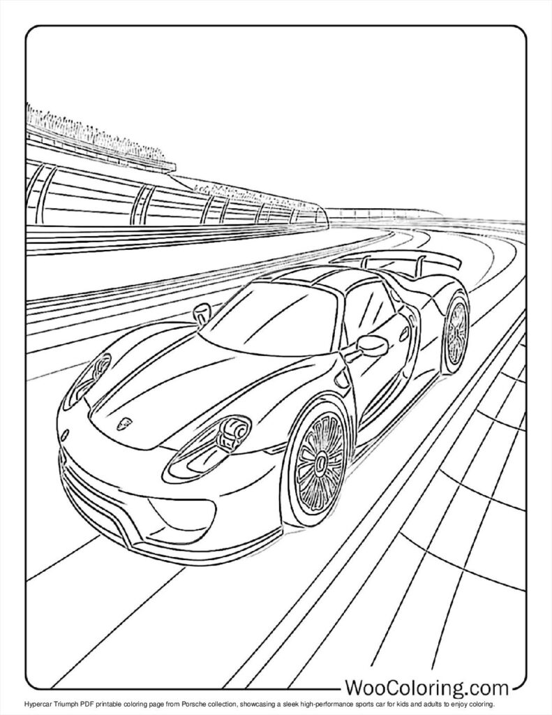 100  Porsche coloring pages  Free PDF To Print  - 8