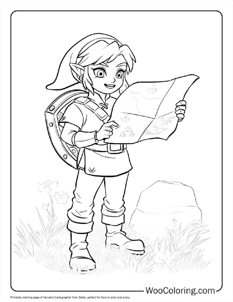 100  Zelda coloring pages  Free PDF To Print  - 87