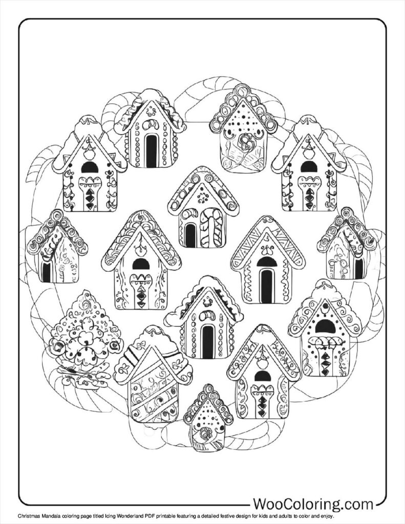 100 Christmas Mandala coloring pages Free PDF To Print - 70