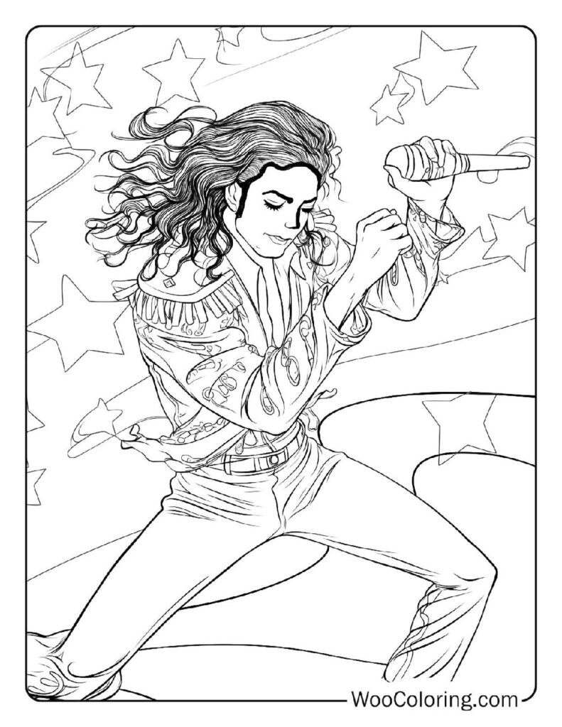 100  Michael Jackson coloring pages  Free PDF To Print  - 76