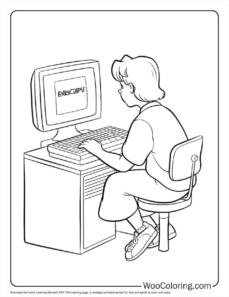 100  Y2K coloring pages  Free PDF To Print  - 38
