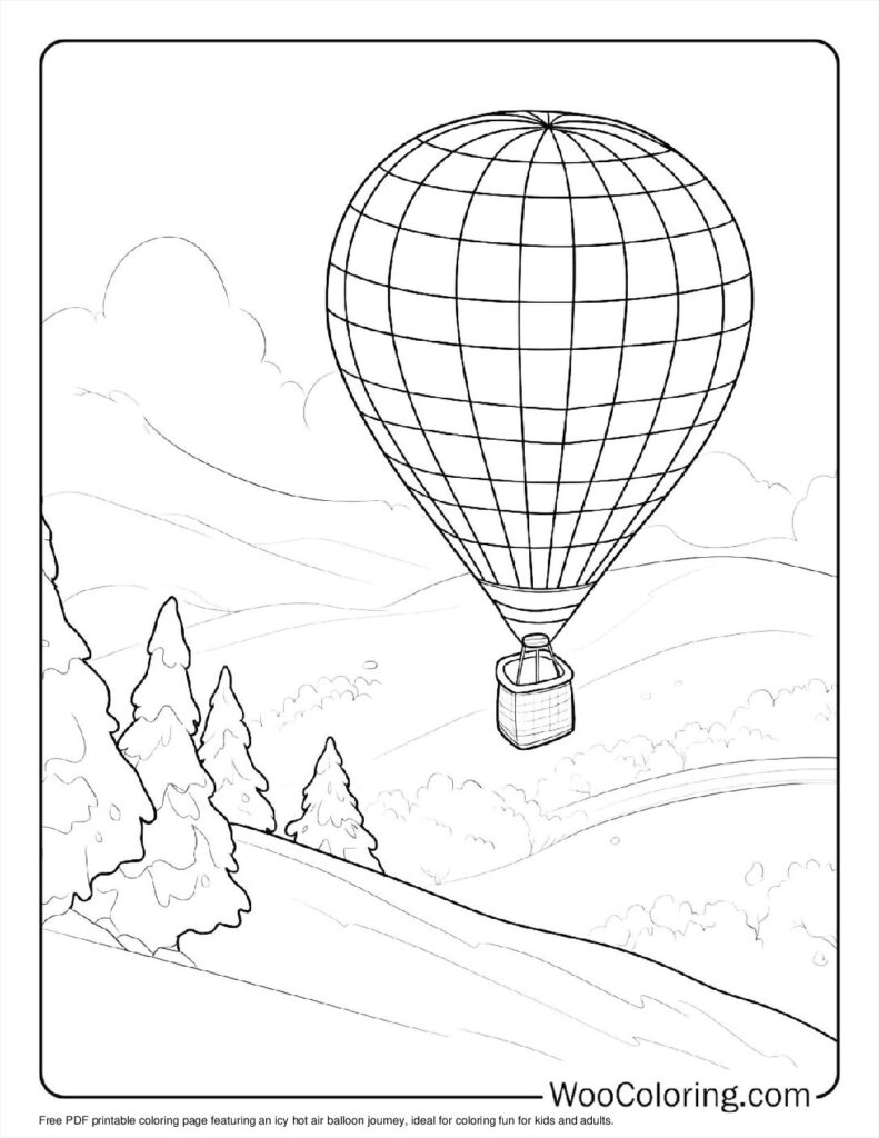 100  Hot Air Balloon coloring pages  Free PDF To Print  - 25