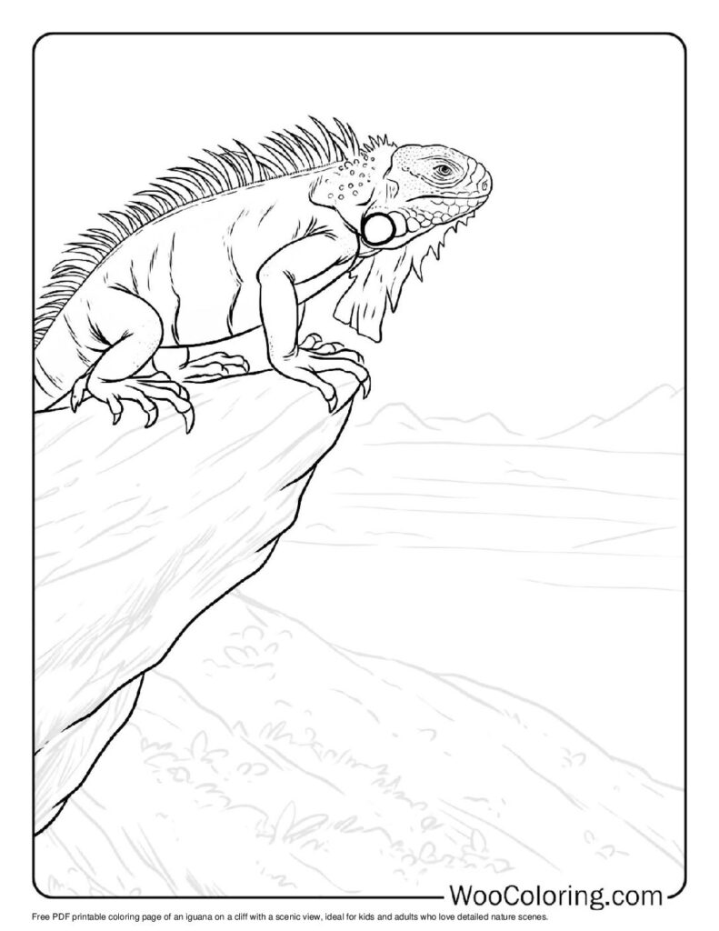 100 Iguana coloring pages Free PDF To Print - 46
