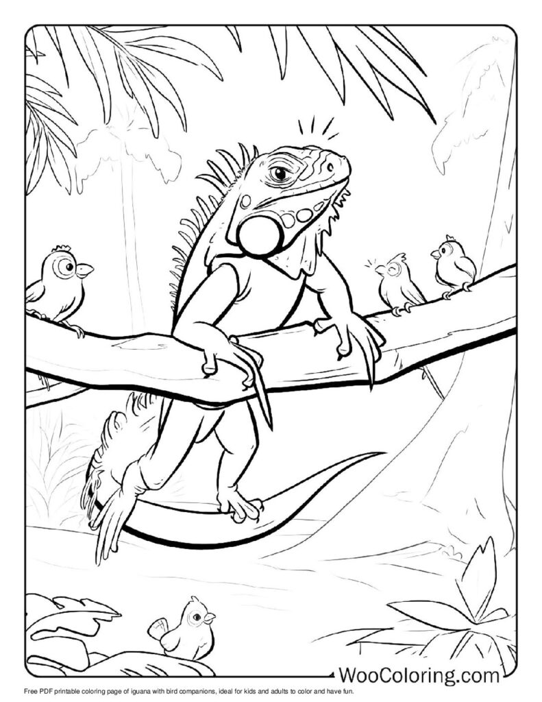 100 Iguana coloring pages Free PDF To Print - 66