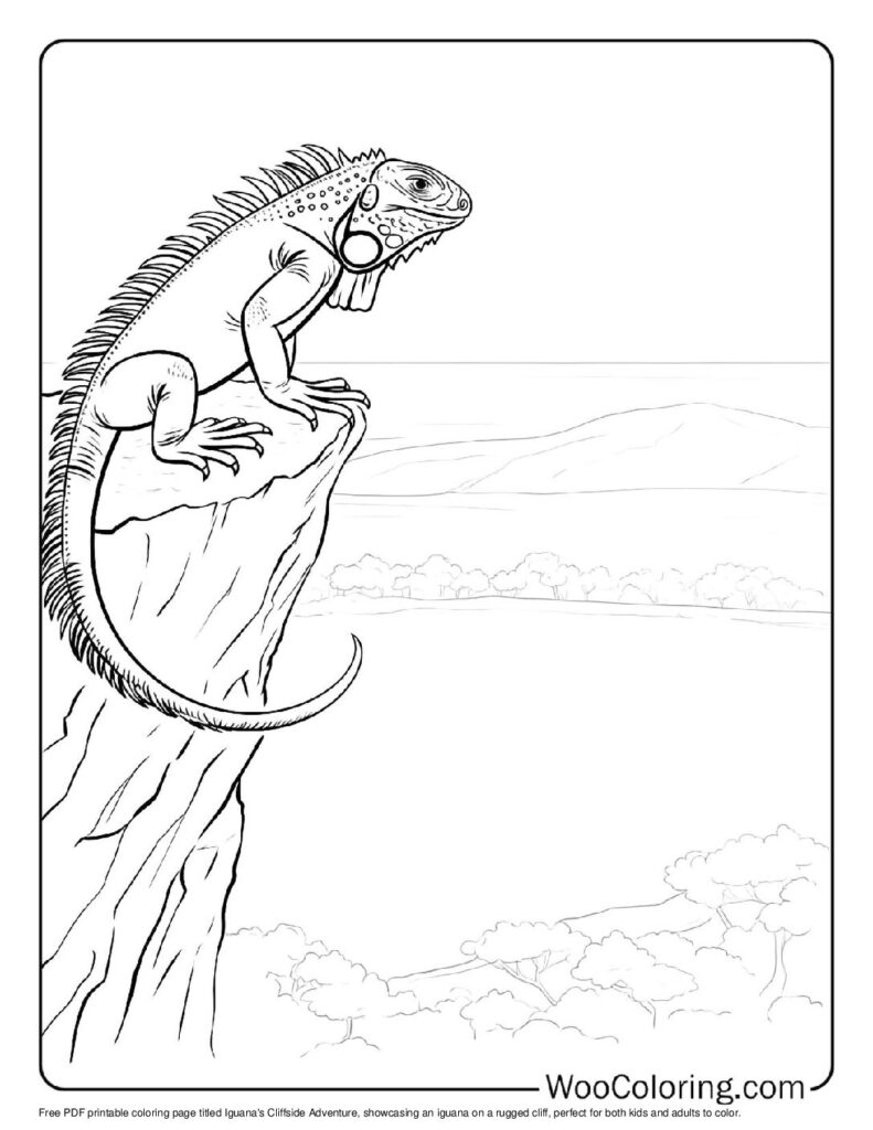 100 Iguana coloring pages Free PDF To Print - 45