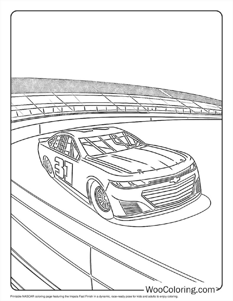 100  NASCAR coloring pages  Free PDF To Print  - 12