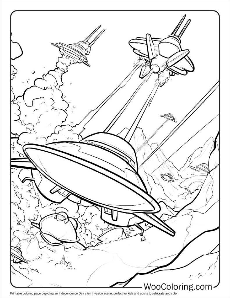 100  Alien coloring pages  Free PDF To Print  - 89