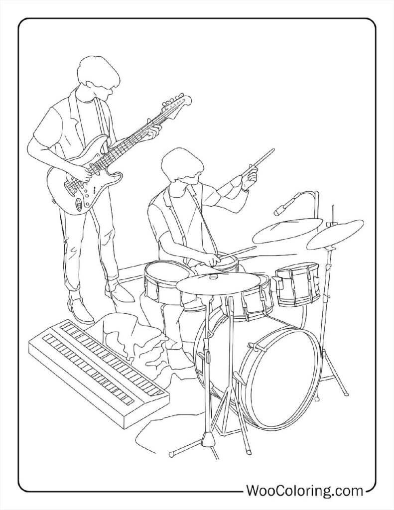 100  Music coloring pages  Free PDF To Print  - 75