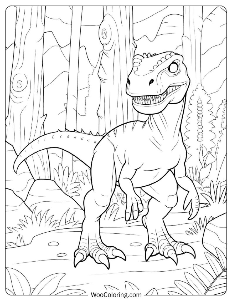Indominus Rex Rampage Coloring Page