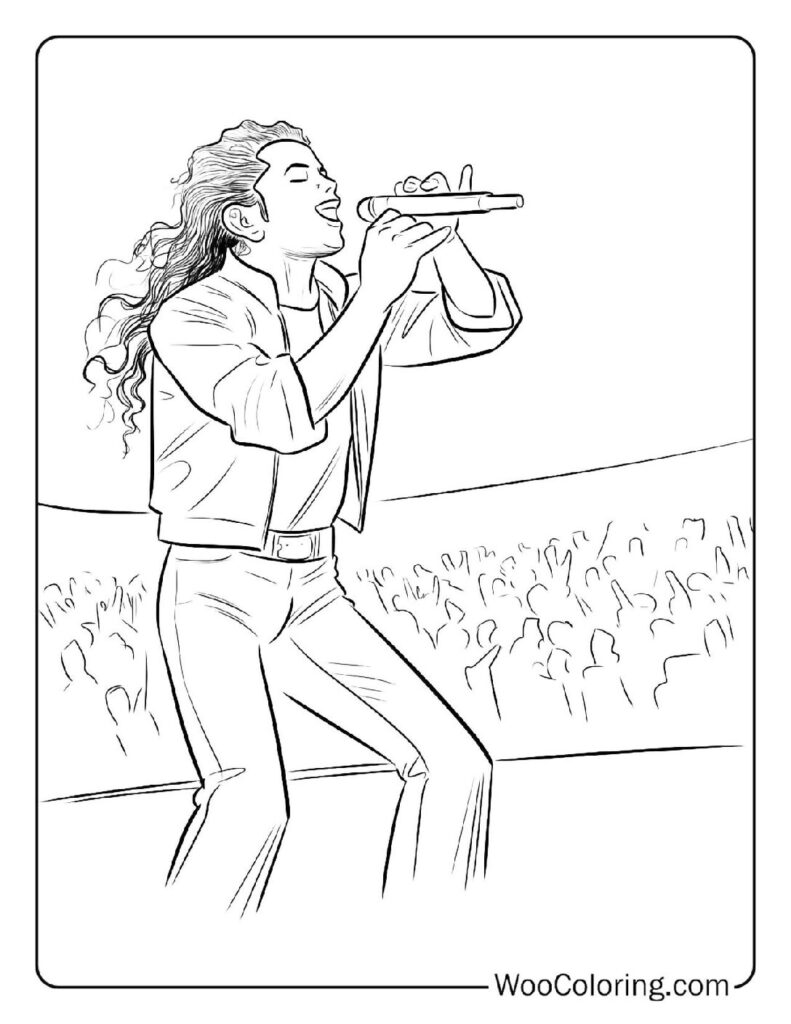100  Michael Jackson coloring pages  Free PDF To Print  - 11