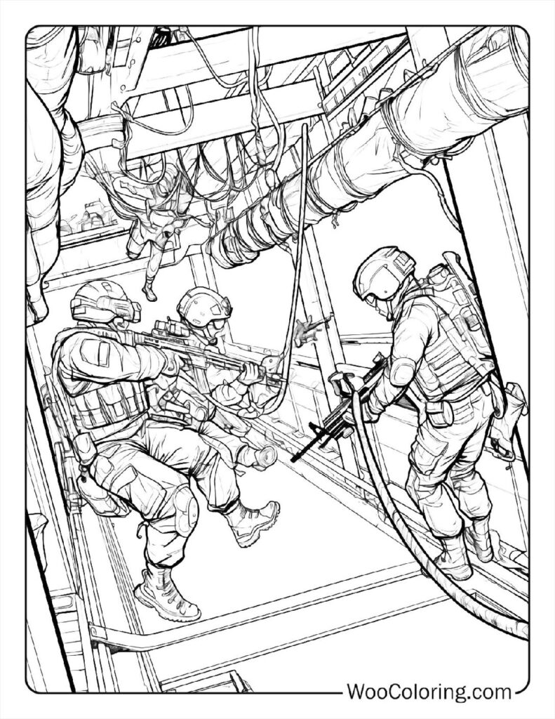 Intelligence Gathering Coloring Sheet