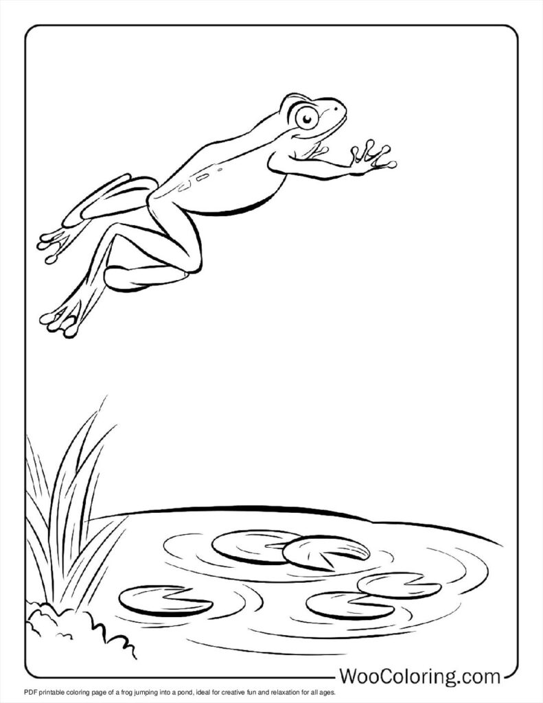 100  Frog coloring pages  Free PDF To Print  - 90