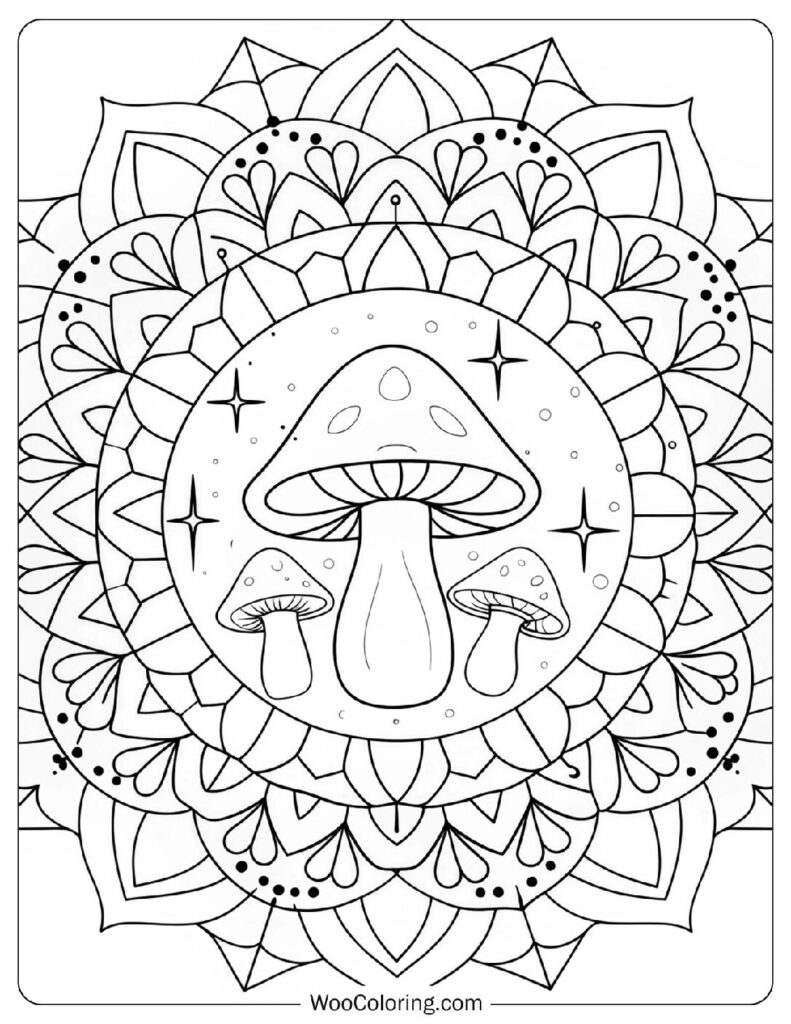 38 Mushroom Coloring Pages  Free PDF To Print  - 15