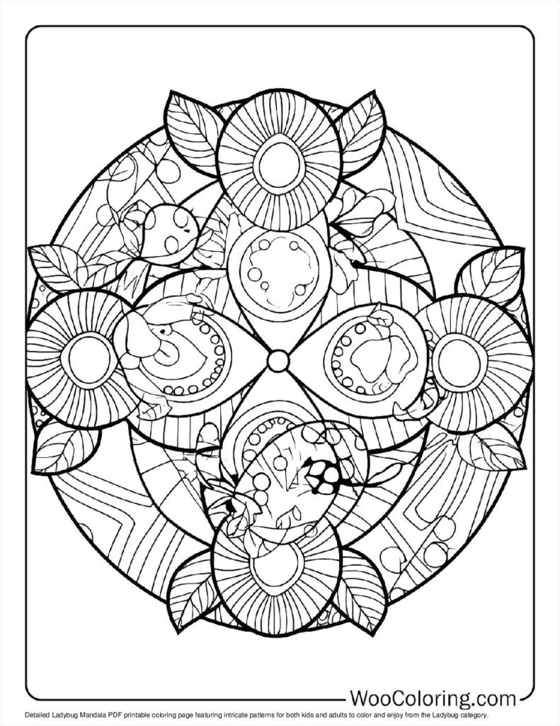 100  Ladybug coloring pages  Free PDF To Print  - 16