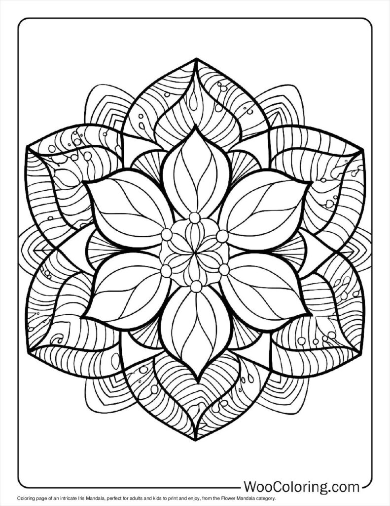 100  Flower Mandala coloring pages  Free PDF To Print  - 41