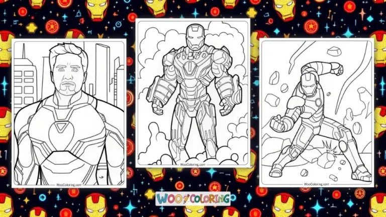 Iron Man Coloring Pages Design Image