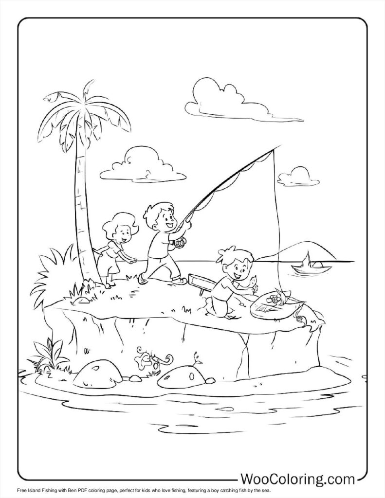 100  Fishing coloring pages  Free PDF To Print  - 74