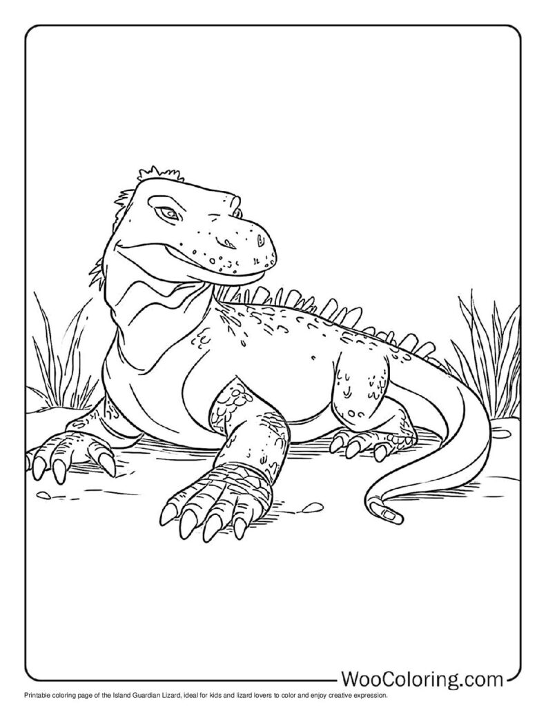 100  Lizard coloring pages  Free PDF To Print  - 31