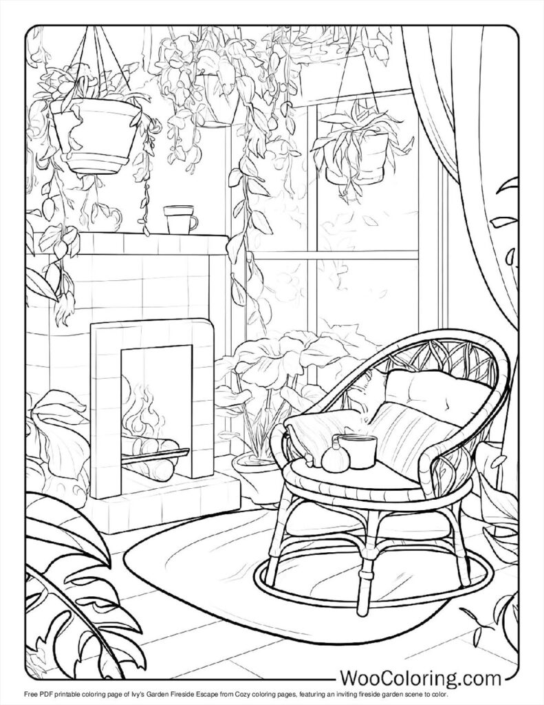 100  Cozy coloring pages  Free PDF To Print  - 28
