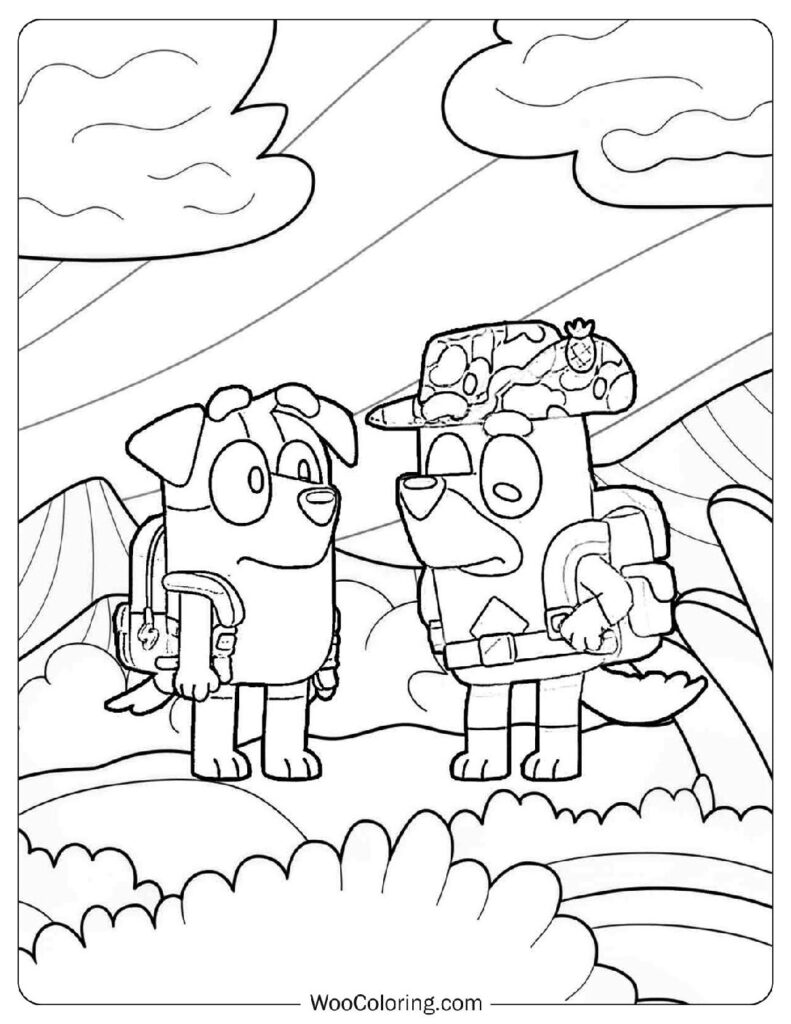 Jack joins Rusty's Army Coloring Page
