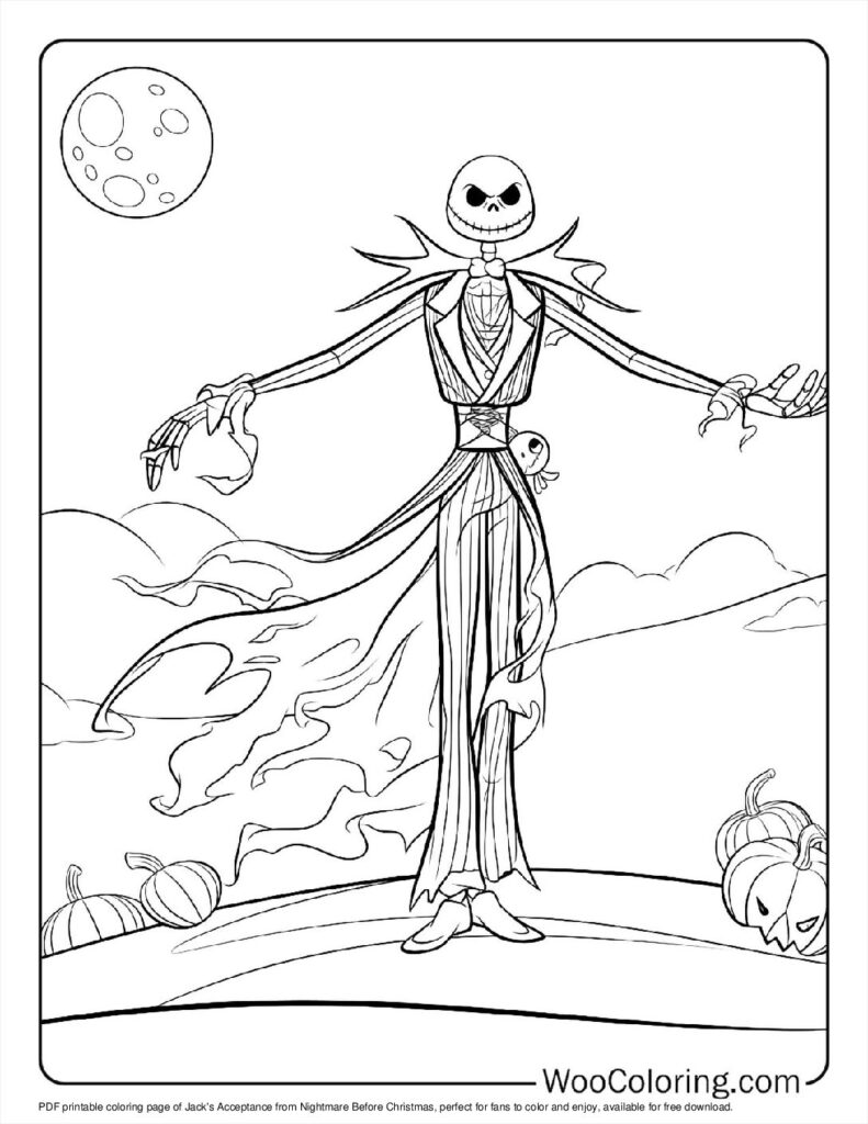 100  Nightmare Before Christmas coloring pages  Free PDF To Print  - 67