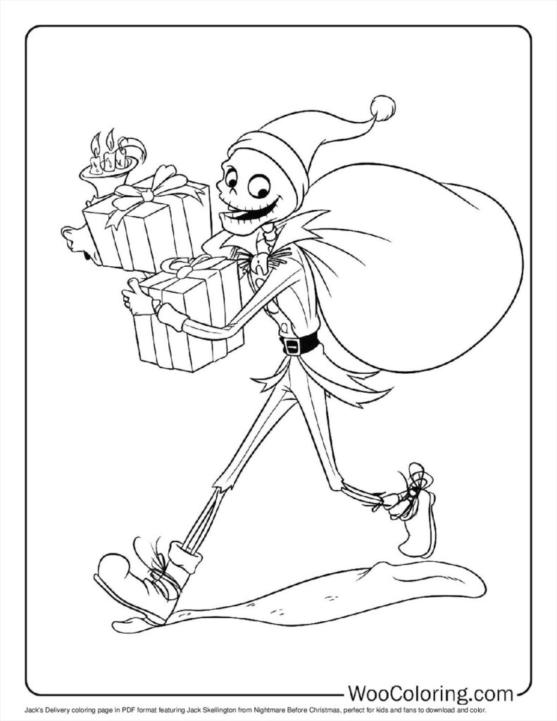 100  Nightmare Before Christmas coloring pages  Free PDF To Print  - 19