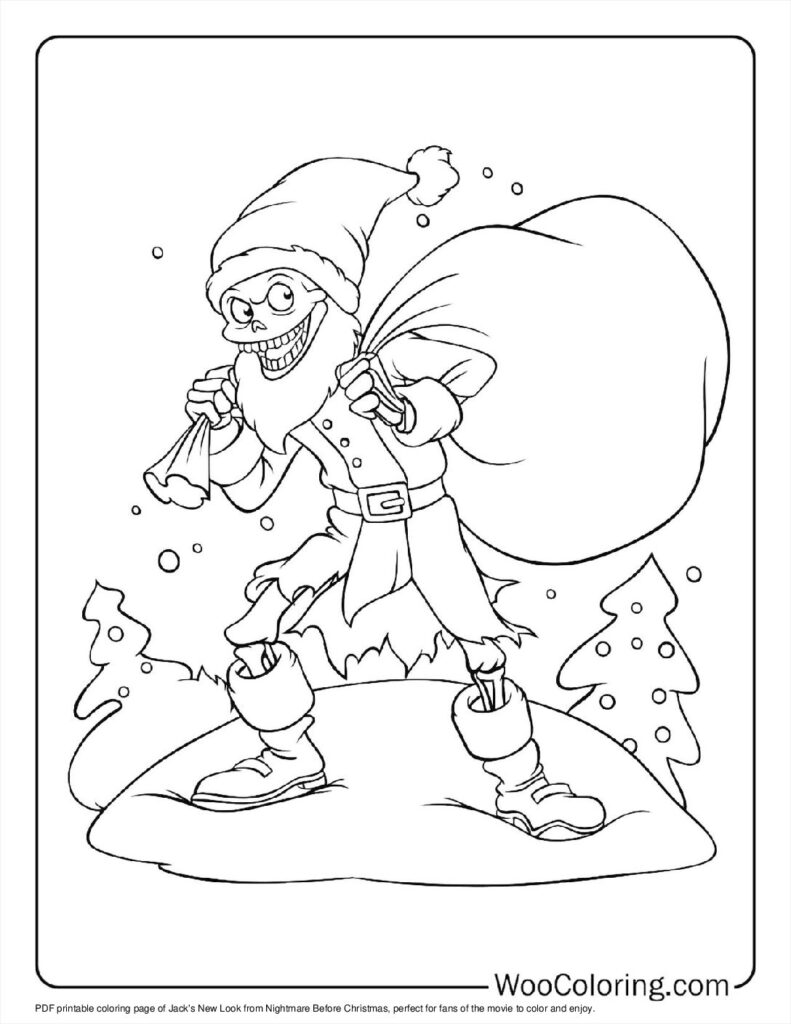 100  Nightmare Before Christmas coloring pages  Free PDF To Print  - 22