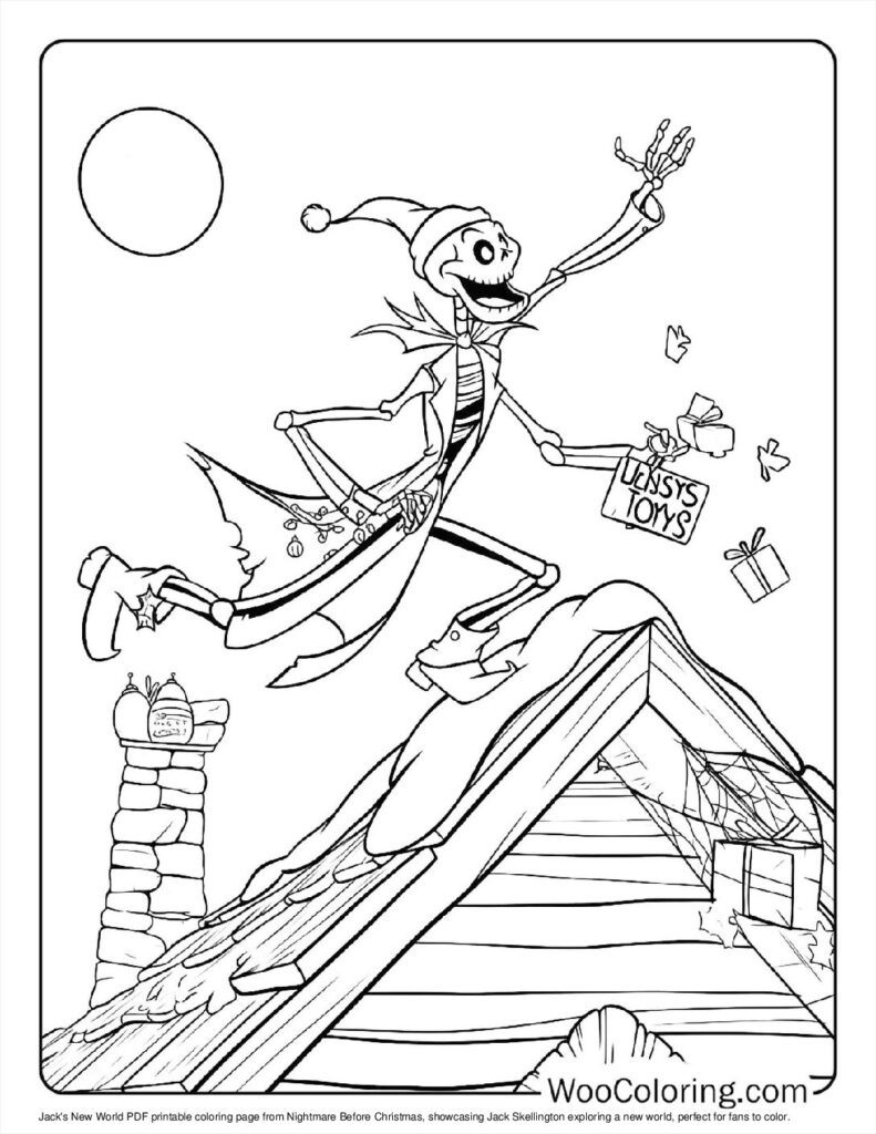 100  Nightmare Before Christmas coloring pages  Free PDF To Print  - 62