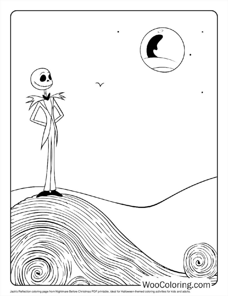 100  Nightmare Before Christmas coloring pages  Free PDF To Print  - 89